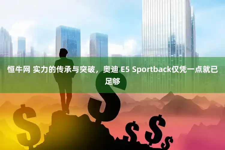 恒牛网 实力的传承与突破，奥迪 E5 Sportback仅凭一点就已足够